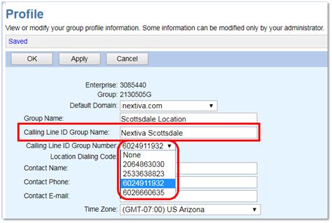 ntivb caller id number|Updating Calling Name and Number Settings .